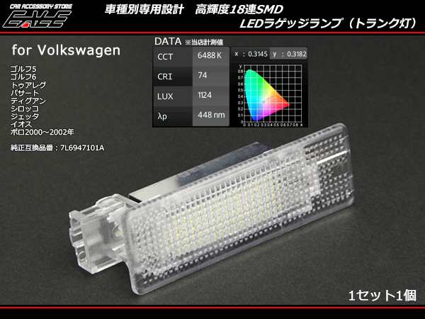 VW LED ラゲッジランプ ルームランプ ゴルフ5 ゴルフ6 パサート トゥアレグ ティグアン シロッコ ジェッタ イオス等 R-134の通販はau  PAY マーケット - オートパーツ専門店 EALE | au PAY マーケット－通販サイト