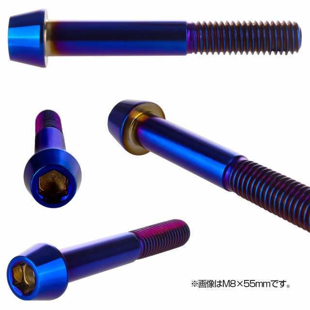 M6×15mm テーパーヘッドボルト ステンレス製キャップボルト クランクケースなどのエンジン周りに 焼チタンカラー TB0131の通販はau PAY  マーケット - オートパーツ専門店 EALE