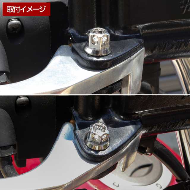 ブレーキレバー クラッチレバー 取付用 ピボットボルト Φ8×10mm M6×13mm P=1.00 焼きチタン A3ヘッド SUSステンレス  TH0539の通販はau PAY マーケット - オートパーツ専門店 EALE