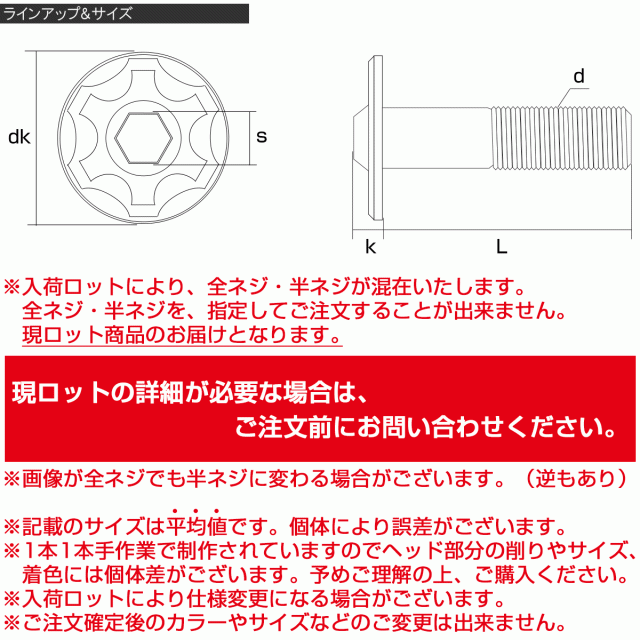 20個セット SUS304 ステンレス製 フランジ付き ボタンボルト M10×65mm P1.25 六角穴  焼きチタン スノーヘッド TR0753-20SETの通販は