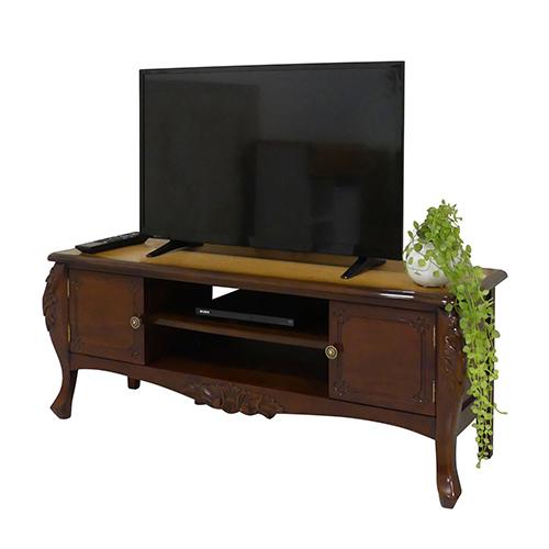 イタリア テレビボード 木製 完成品 猫脚 高級家具 ローキャビネット