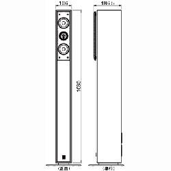 ヤマハ(YAMAHA) NS-F210-MB(ブラウンバーチ) フロアスタンディングスピーカー 1台