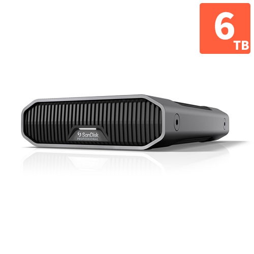 SanDisk Professional SDPHF1A-006T-SBAAD 外付けHDD G-DRIVE 6TB USB 3.2 Gen2(USB3.0)の通販は