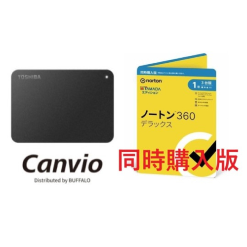 東芝(TOSHIBA) HD-TPA4U3-B + ノートン 360 デラックス 同時購入1年版の通販は