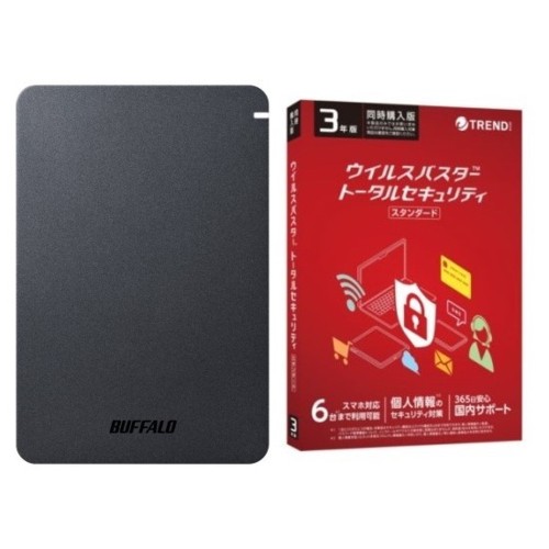 バッファロー(BUFFALO) HD-PGF4.0U3-GBKA 4TB + ウイルスバスター TSS