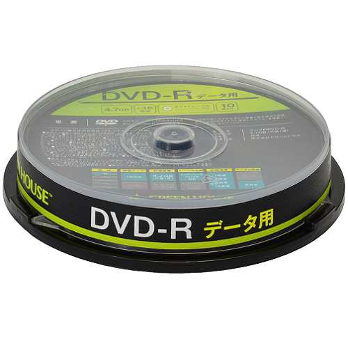 GREEN HOUSE(グリーンハウス) GHDVDRDA10 データ用 DVD-R 4.7GB 一回