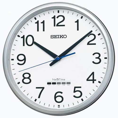 セイコー(SEIKO) ZS254S(銀色メタリック塗装) ネクスタイムシリーズ 電波掛け時計 時計