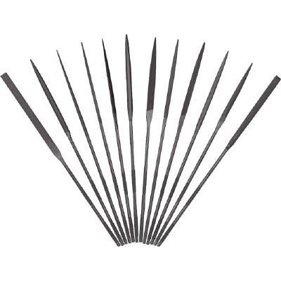 ツボサン HA01256T 精密ヤスリ 12本組 半丸 #6