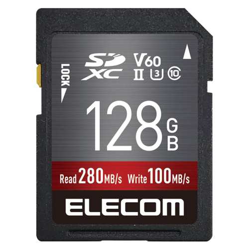 エレコム(ELECOM) MF-FS128GU23V6R UHS-II SDXCメモリカード 128GBの