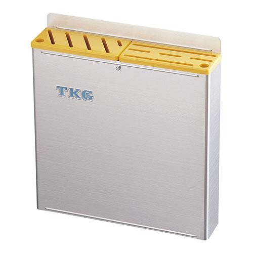 遠藤商事 18-8プラ板付カラーナイフラック 大 ABタイプ 黄の通販は