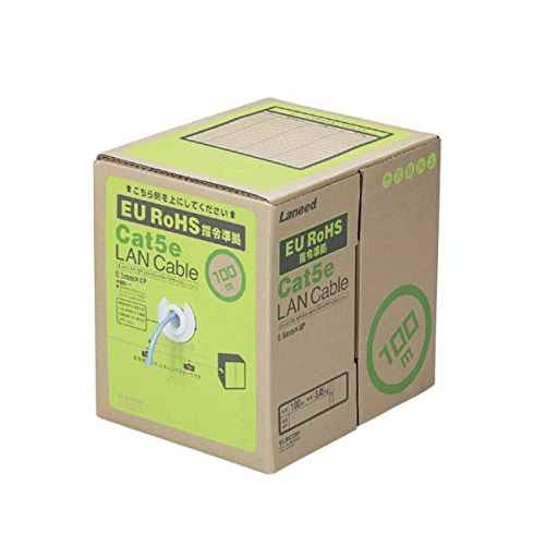エレコム(ELECOM) LD-CT2/BU300YR ブルー EU RoHS指令準拠 LANケーブル Cat5e ヨリ線 300m