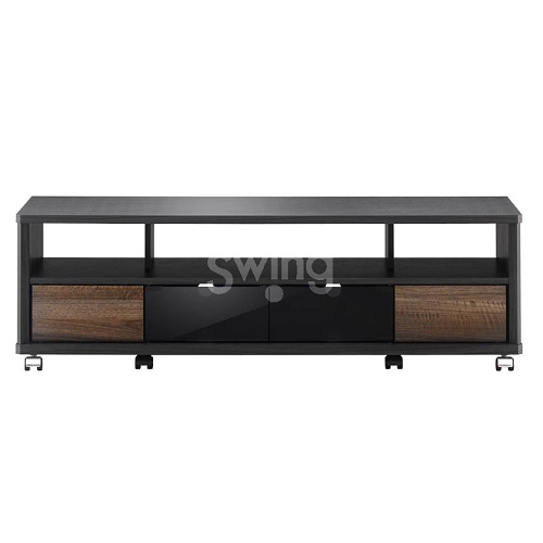 朝日木材加工 AS-EE1200(アッシュグレー&ウォールナット) EE styleテレビ台〜52V型の通販は 14,024円