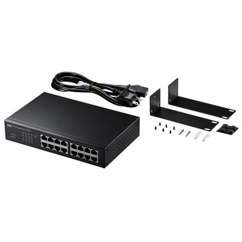 サンワサプライ LAN-GIGAH16L Giga対応スイッチングハブ 16ポート 13,452円