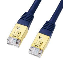 サンワサプライ KB-T7-20NVN(ネイビーブルー) カテゴリ7LANケーブル 20mの通販は