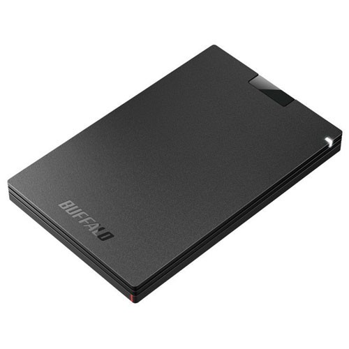 バッファロー(BUFFALO) SSD-PG1.0U3-BC(ブラック) USB 3.2(Gen 1)対応 ポータブルSSD 1TBの通販は 10,696円