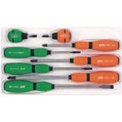 京都機械工具 TD2798 ソフトドライバセット貫通タイプ(8本組)の通販は 6,964円