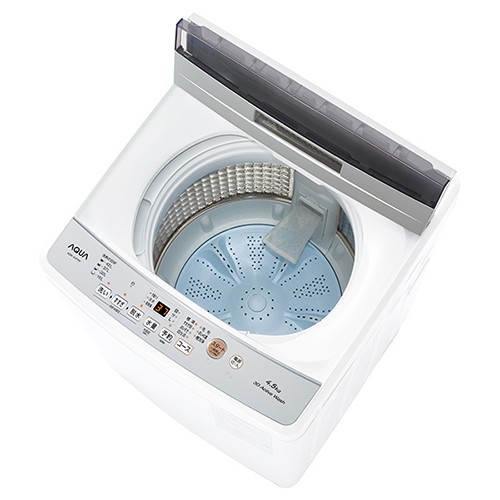 アクア(AQUA) AQW-S4P-W(ホワイト) 全自動洗濯機 洗濯4.5kgの通販はau 