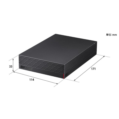バッファロー(BUFFALO) HD-EDS6U3-BE パソコン&テレビ録画用 外付けHDD 