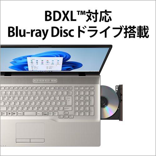 富士通(FUJITSU) FMVN90H1G LIFEBOOK NH 17.3型 Core i7/16GB/512GB/Office シャンパンゴールド Windows 11Home ノートパソコンの通販は