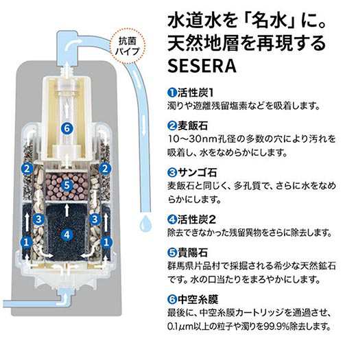 サイテックス SYKM6S 浄水器 SESERA(せせら)