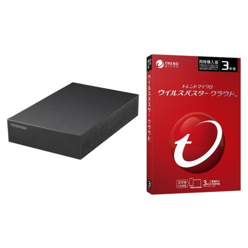 Canvio CANVIO DESKTOP HD-TDA2U3-B + ウイルスバスター クラウド 3