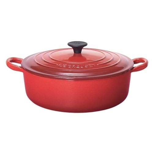 ル・クルーゼ(LE CREUSET) ココット ジャポネーズ IH対応 両手鍋 24cm 25052-24(チェリーレッド)