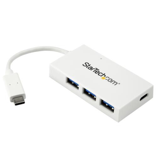 StarTech(スターテック) HB30C3A1CFBW USB-C接続4ポート増設USB3.0ハブ ホワイトの通販は