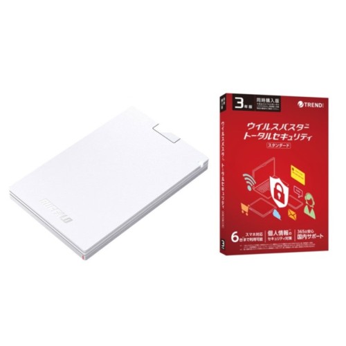 バッファロー(BUFFALO) SSD-PG1.0U3-WC SSD 1TB ウイルスバスター