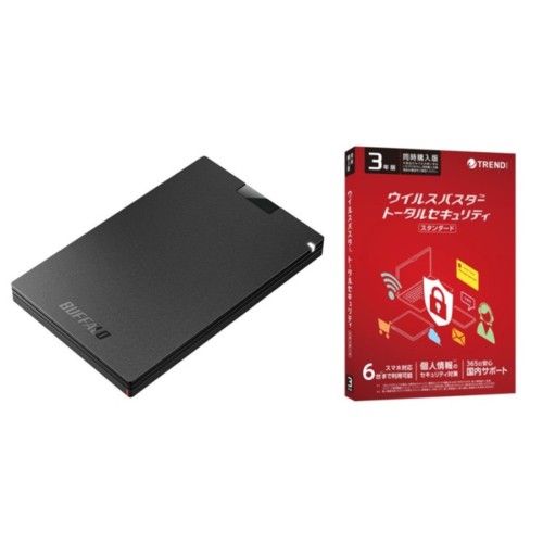 バッファロー(BUFFALO) SSD-PG2.0U3-BC SSD 2TB ウイルスバスター ...