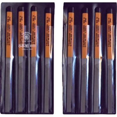 ツボサン HI008-04 組ヤスリ 8本組 平 油目の通販は 7,442円