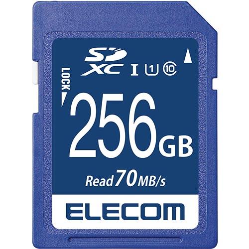 エレコム(ELECOM) MF-FS256GU11R SDXCカード UHS-I U1 70MB/s 256GBの通販は 9,004円