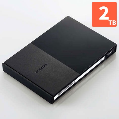 エレコム(ELECOM) ELP-GTV020UBK(ブラック) TV向け外付けハードディスク 2TB