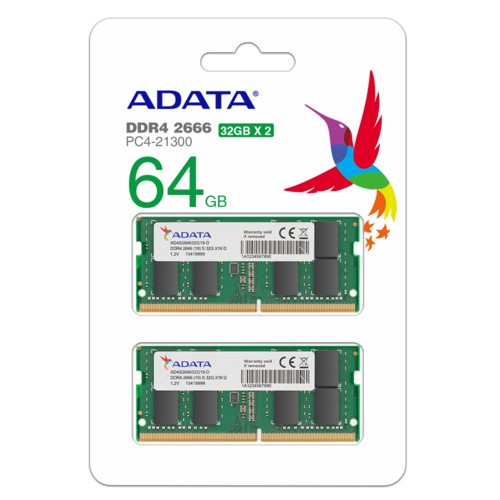 ADATA Technology AD4S266632G19-D SODIMM DDR4 PC4-21300 32GB 2枚組の通販は