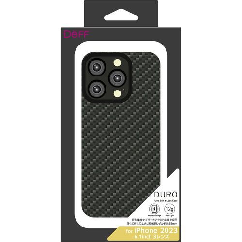 ディーフサウンド(DeffSound) iPhone 15 Pro Ultra Slim & Light Case DURO マットブラックの通販は