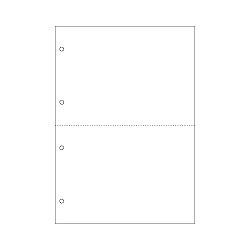 ヒサゴ BP2003Z マルチプリンタ帳票 A4 白紙 2面 4穴 A4 1200枚入