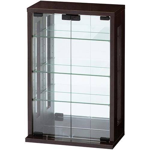 クロシオ 【組立式】 卓上コレクションケース 縦型 ダークブラウン 8,848円