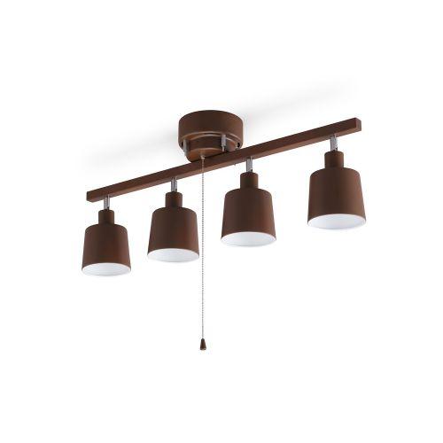 アイリスオーヤマ(Iris Ohyama) CE4LA-20S-T(ブラウン) 4灯シーリングライト ストレート 7,733円