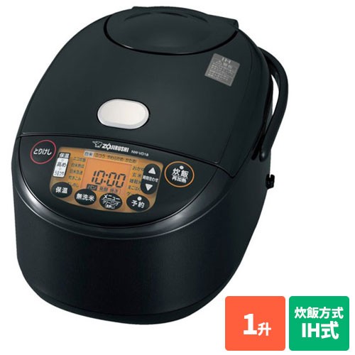 象印(ZOJIRUSHI) NW-VE18-BA(ブラック) 極め炊き IH炊飯ジャー 1升の通販は