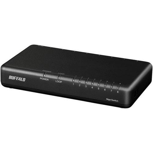 バッファロー(BUFFALO) LSW6-GT-8EP BK(ブラック) Giga対応