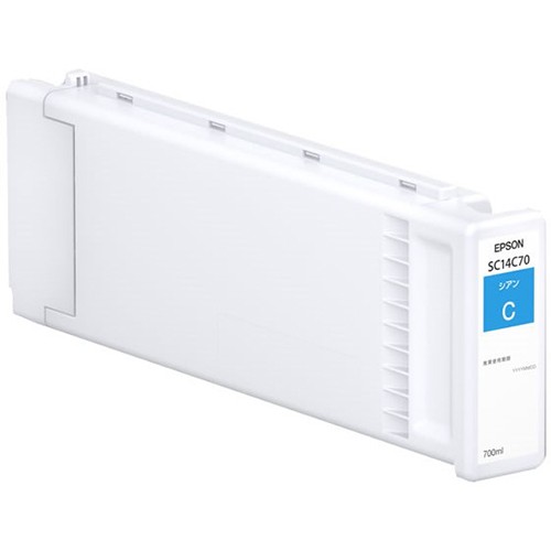エプソン(EPSON) SC14C70 純正 インクカートリッジ シアン 700mlの通販は