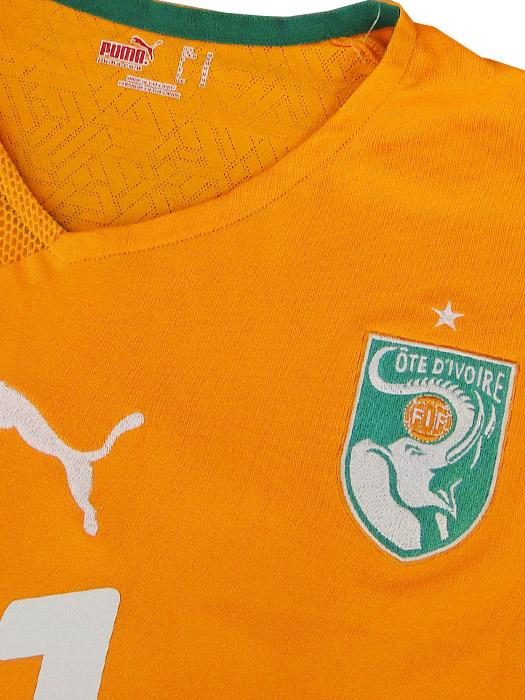 プーマ) PUMA/10/11コートジボワール代表/ホーム/半袖/ドログバ/W杯