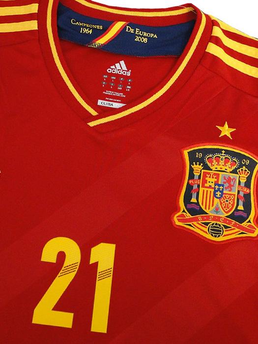 アディダス) adidas/12/13スペイン代表/ホーム/半袖/ダビド・シルバ
