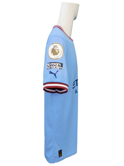 (プーマ) PUMA/22/23マンチェスターシティ/ホーム/半袖/ハーランド/プレミア優勝+No Room For Racismパッチ付/765710-01_4