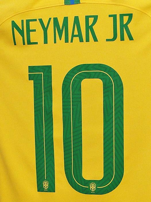 ナイキ) NIKE/18/19ブラジル代表/ホーム/半袖/ネイマール/2018ワールド