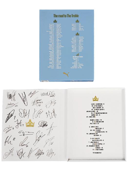 (プーマ) PUMA/22/23マンチェスターシティ/3冠記念ユニフォームボックス/半袖/グリーリッシュ/EPL優勝+NRFR/779041-01