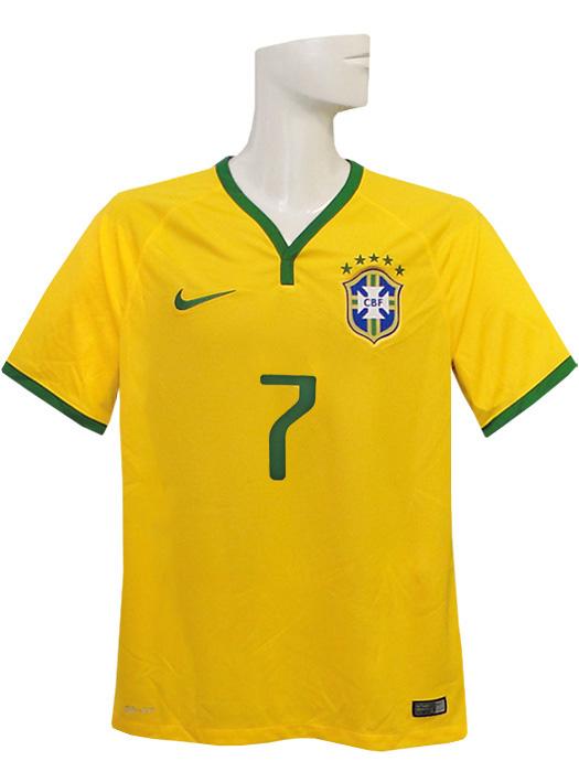 ナイキ) NIKE/14/15ブラジル代表/ホーム/半袖/フッキ/575280-703の通販