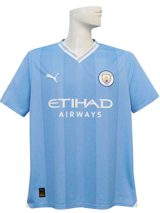 (プーマ) PUMA/23/24マンチェスターシティ/ホーム/半袖/ハーランド/プレミアリーグ優勝+No Room For Racismパッチ付/770438-01 プーマ) PUMA/23/24マンチェスターシティ/ホーム/半袖/ハーランド