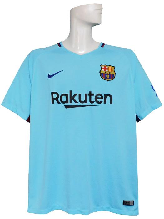 ナイキ) NIKE/17/18バルセロナ/アウェイ/半袖/楽天スポンサー付/メッシ