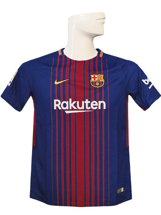 バルセロナ　メッシ　ユニフォーム　17/18ホーム ナイキ) NIKE/17/18バルセロナ/ホーム/半袖/ジュニア用/楽天スポンサー