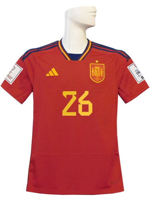 (アディダス) adidas/22/23スペイン代表/ホーム/半袖/ペドリ/2022W杯バッジ付/QA253-HL1970_1